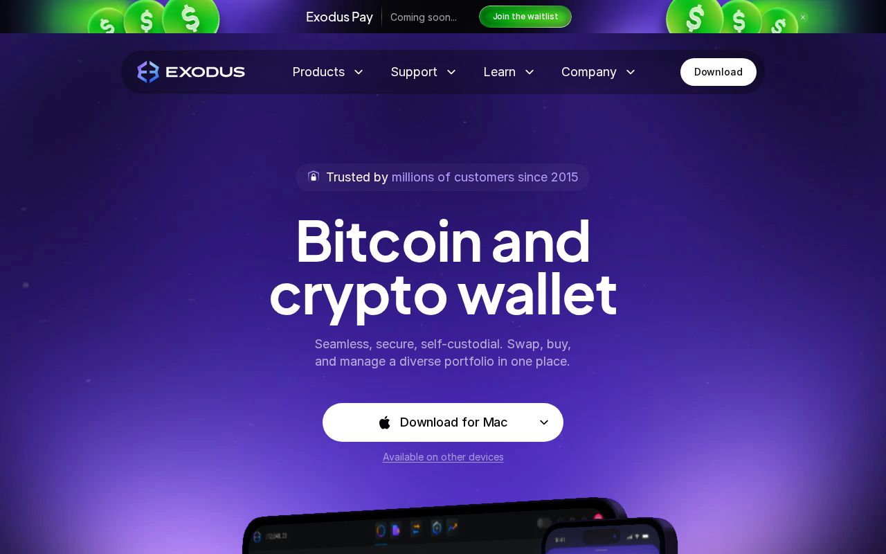 Screenshot wallet_exodus